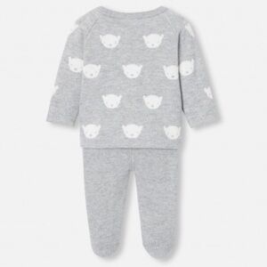 Jacadi Gray and White Kids Matching Set